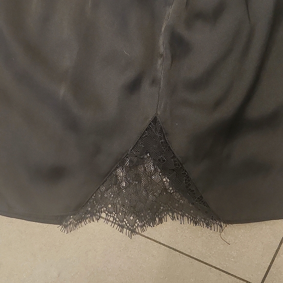 NWT Altuzarra x Target Black Satin Sleep Set - shorts, sleep mask, bag - Picture 9 of 9